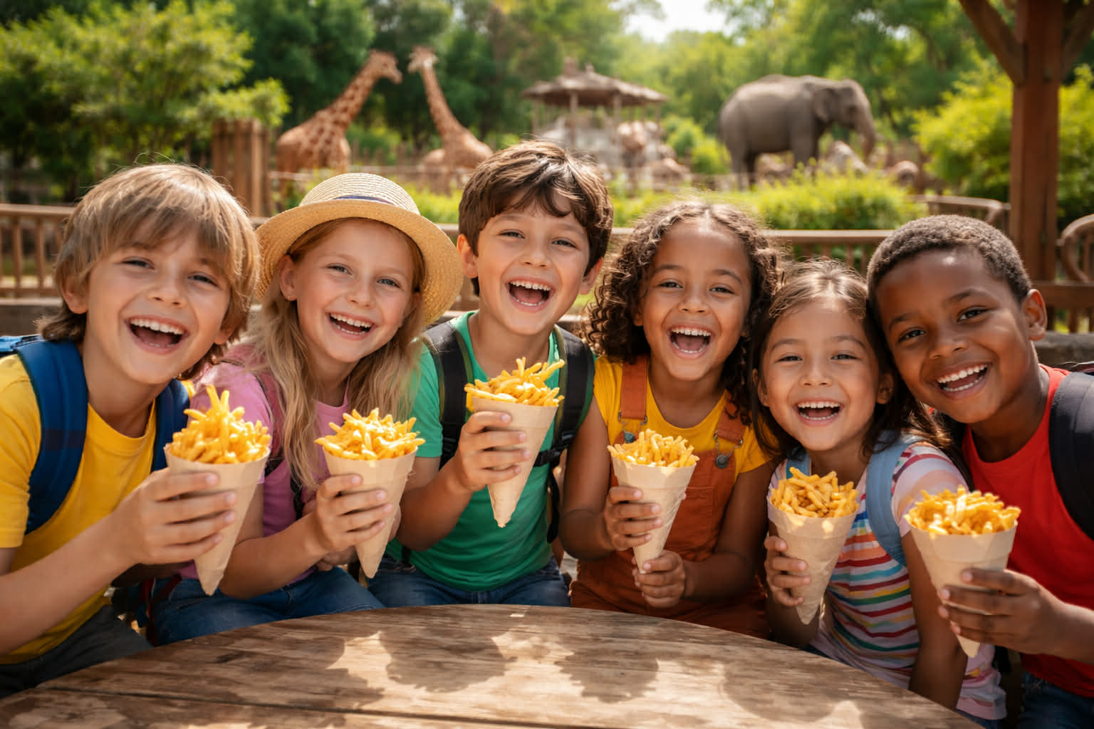 Dzieci Cafe Flaming Nowe Zoo w Poznaniu