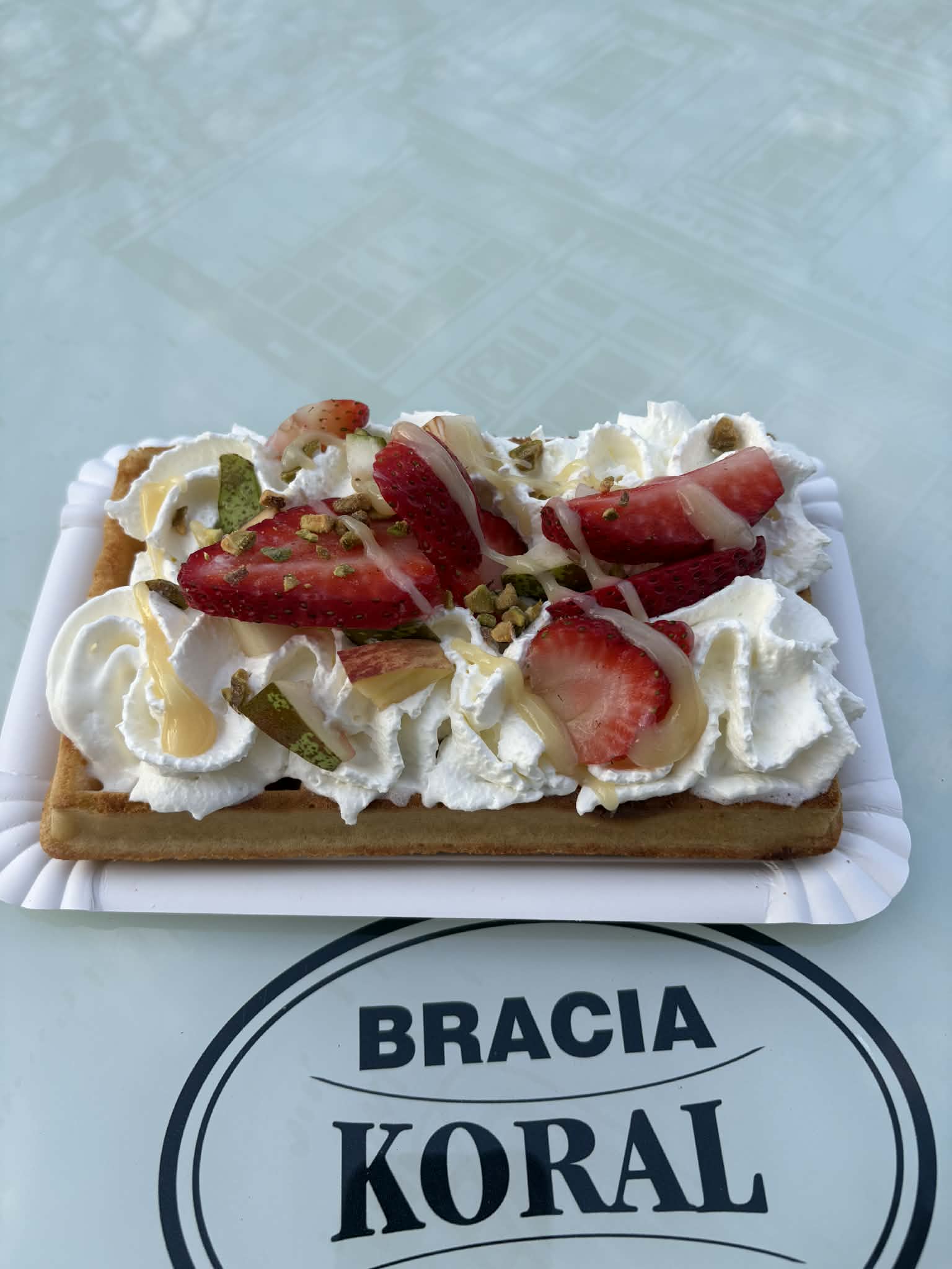 Gofry w kawiarni Cafe Flaming w Nowym Zoo Poznań