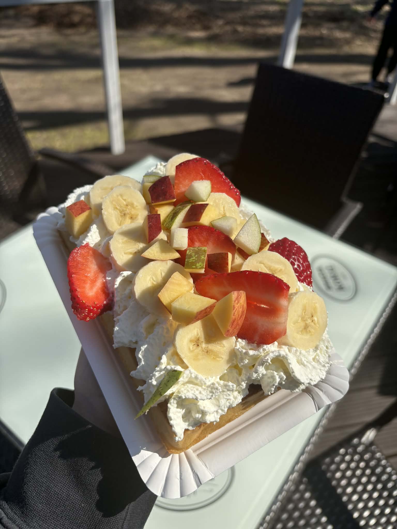 Gofry w kawiarni Cafe Flaming w Nowym Zoo Poznań